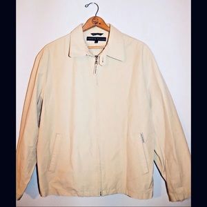 Tommy Hilfiger Khaki Jacket Tan Logo Full Zip